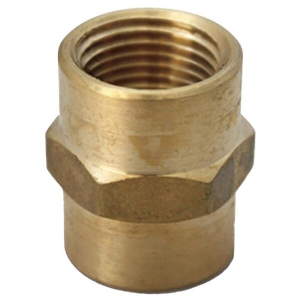 Homeplus+ ATC 3/4 in. FPT X 1/2 in. D FPT Yellow Brass Reducing Coupling 6JC120810701036 - main